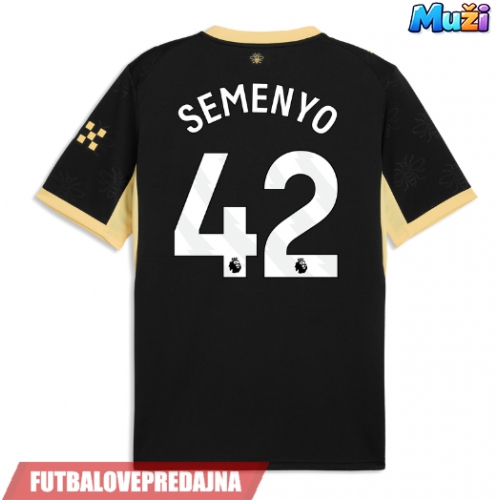 Lacne Muži Futbalové dres Manchester City Antoine Semenyo #42 2026-27 Krátky Rukáv - Preč